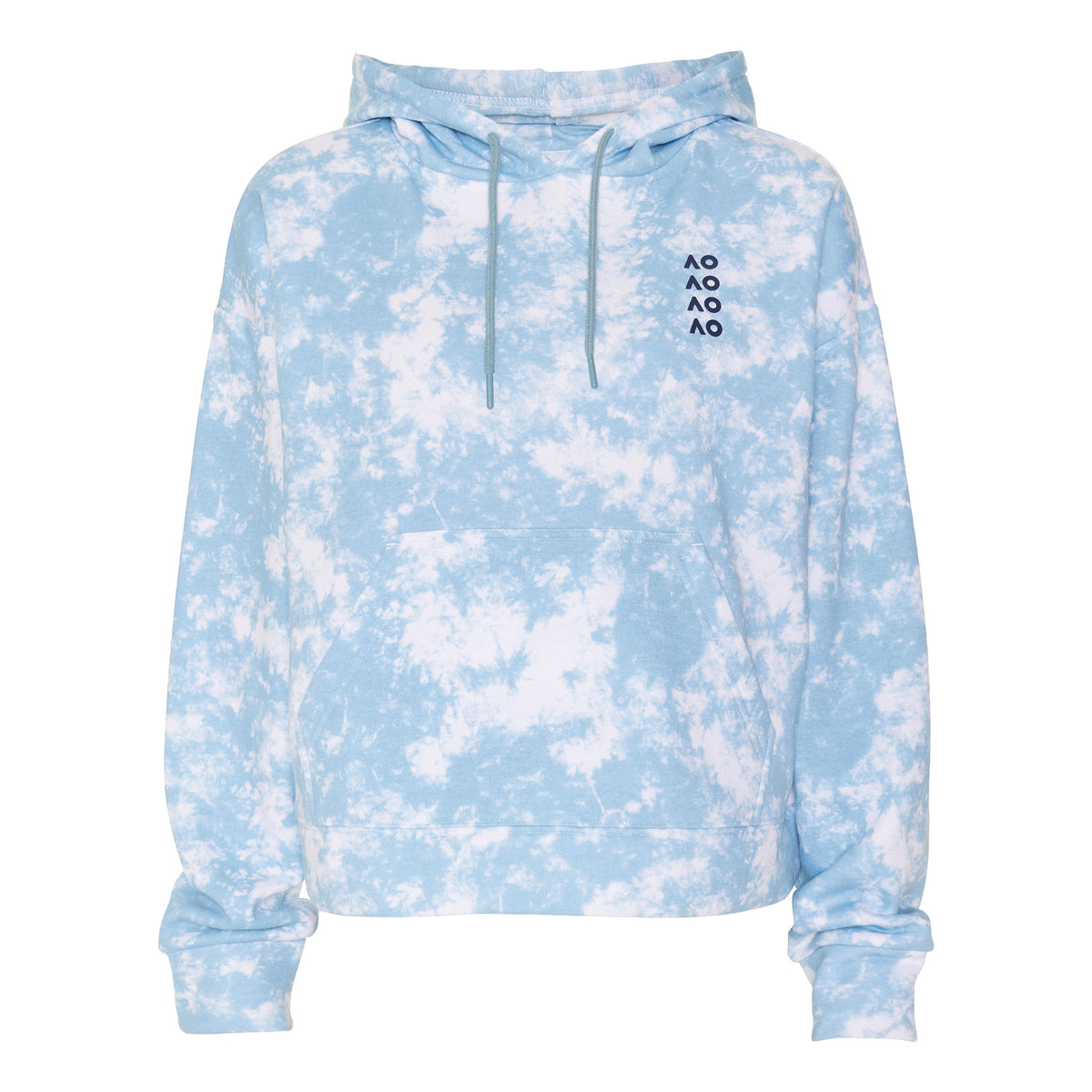 Australian Open AO Tie Dye Hoody Dámy - světle modrá, bílá