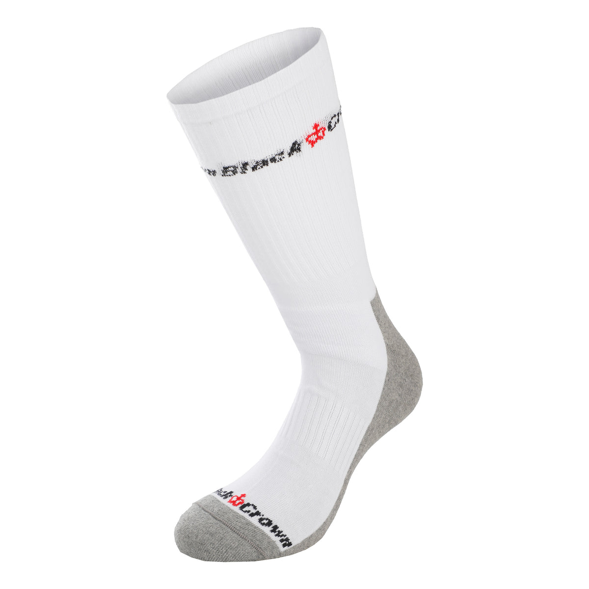 Black Crown Sportovní ponožky Unisex - bílá, šedá