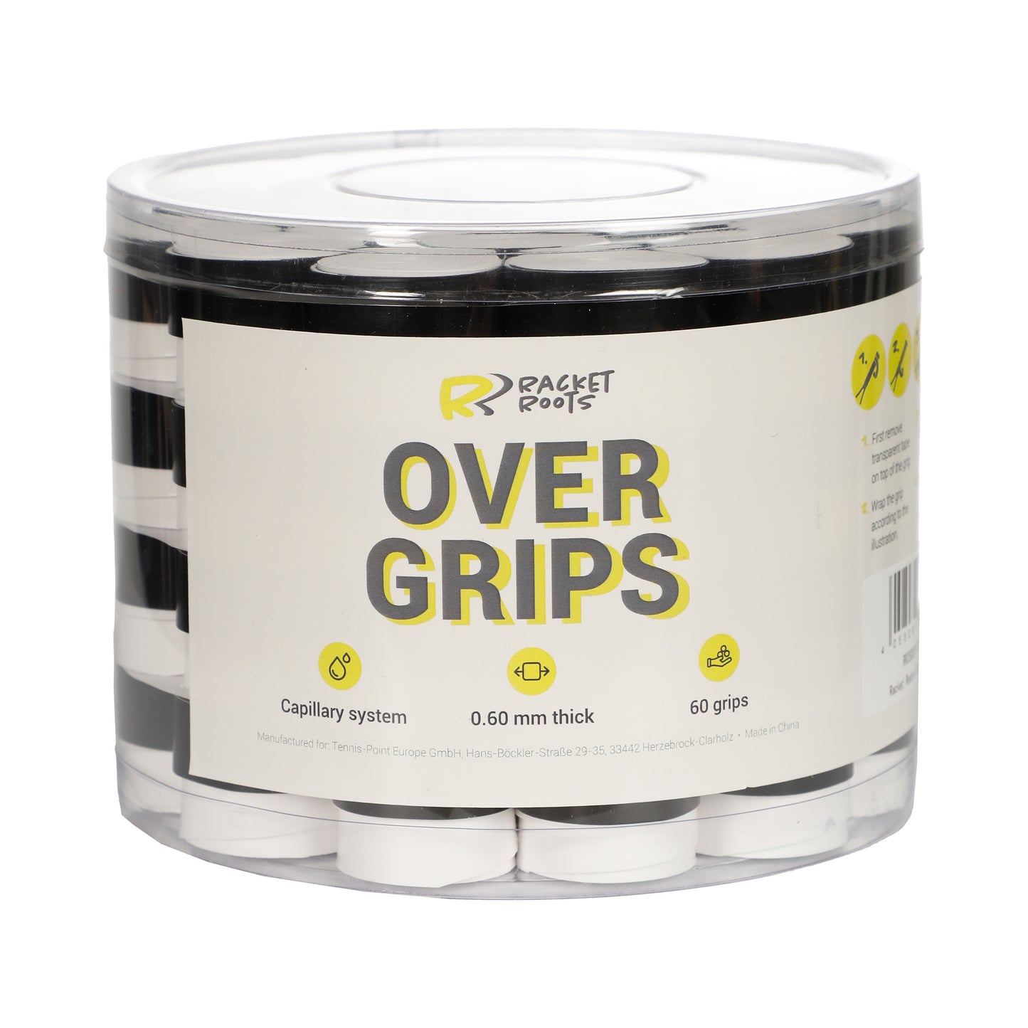 Racket Roots RR Grip 60ks box - bílá