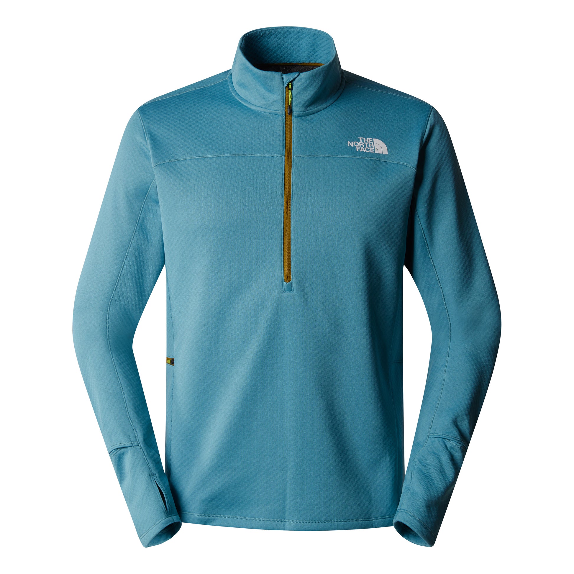 The North Face Winter Warm Pro 1/4 Zip Bežecké tričko Muži - modro-šedá,