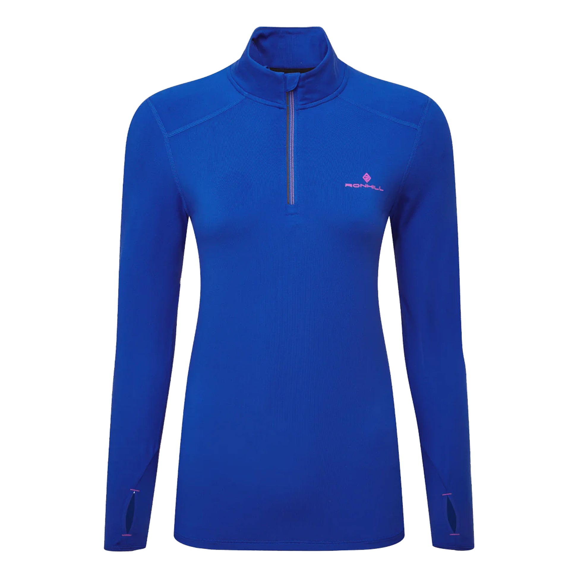 Ronhill Core Thermal 1/2 Zip Bežecké Tričko Dámy-Modrá