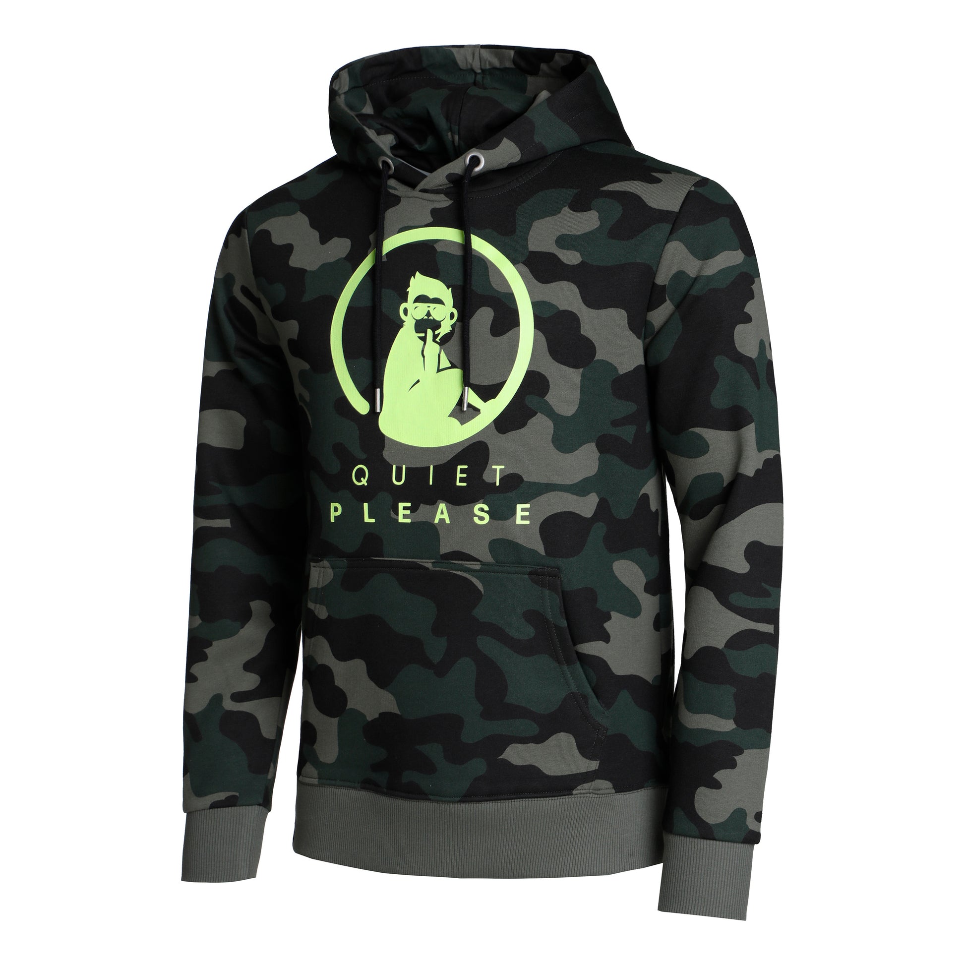 Quiet Please Advantage Logo Hoody Muži - khaki, olivová