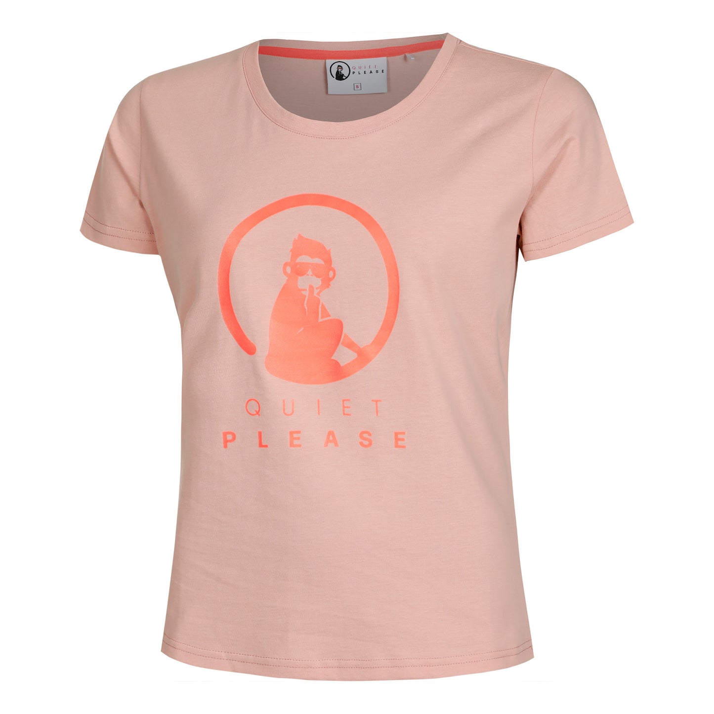 Quiet Please Baseline Tričko Dámy - stará ružová, červená