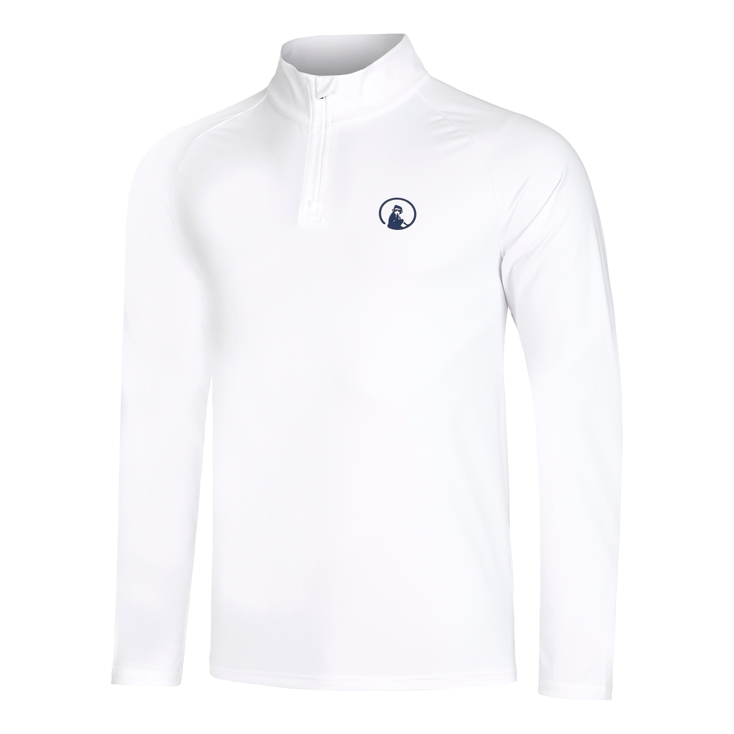 Quiet Please Big Serve 1/4 Zip S Dlouhým Rukávem Muži-Bílá
