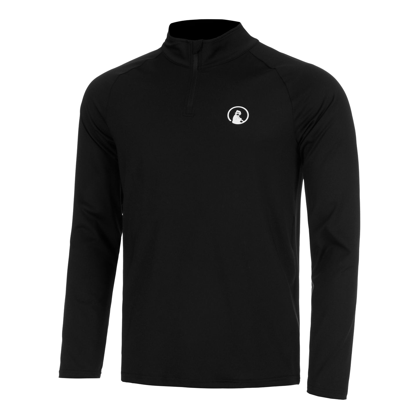 Quiet Please Big Serve 1/4 Zip S Dlouhým Rukávem Muži-Černá