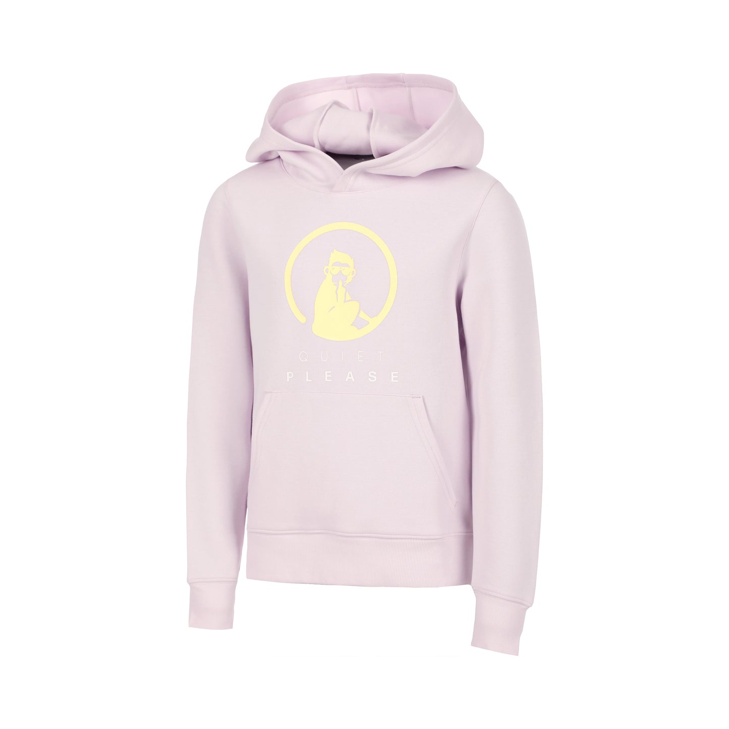 Quiet Please Baseline Logo Hoody Dívky - šeříková, žlutá