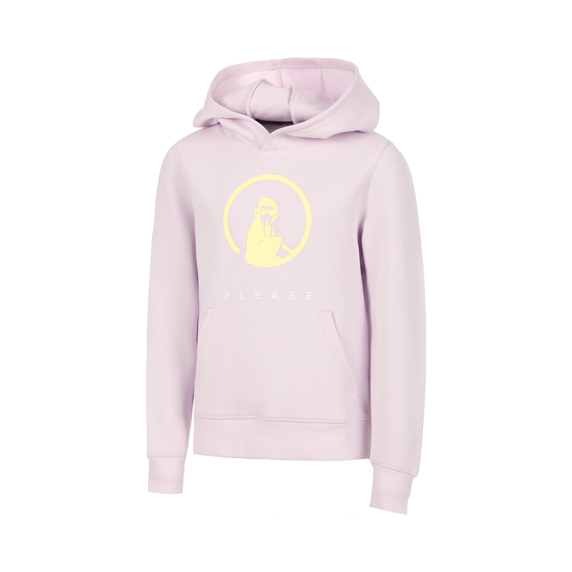 Quiet Please Baseline Logo Hoody Dívky - šeříková, žlutá