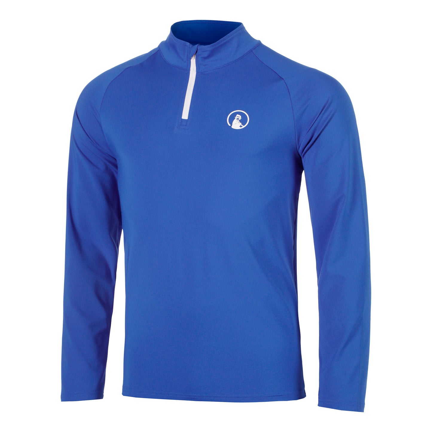 Quiet Please Big Serve 1/4 Zip S dlouhým rukávem Muži - modrá, bílá
