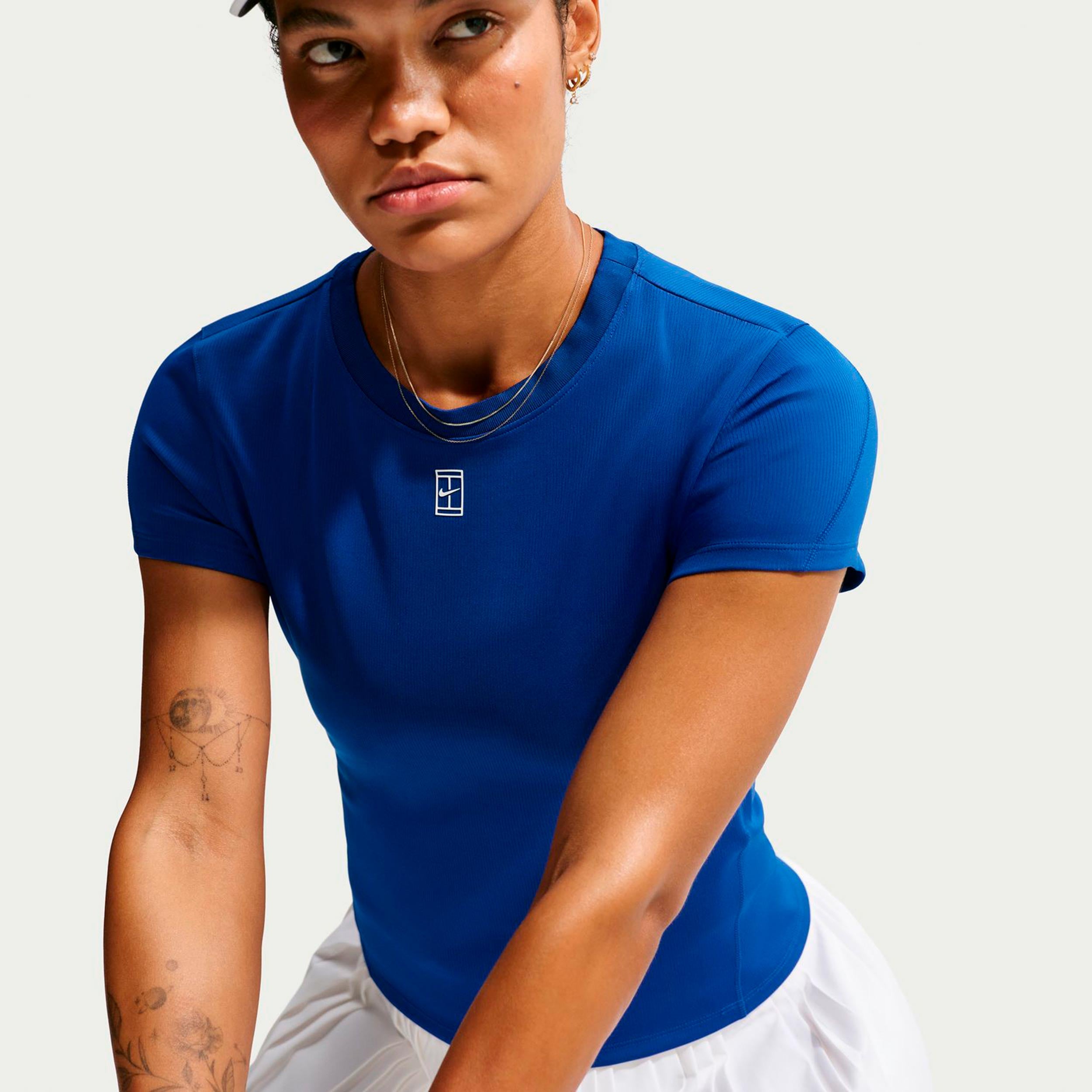 Nike Court Dri-FIT Advantage Tričko Dámy - modrá