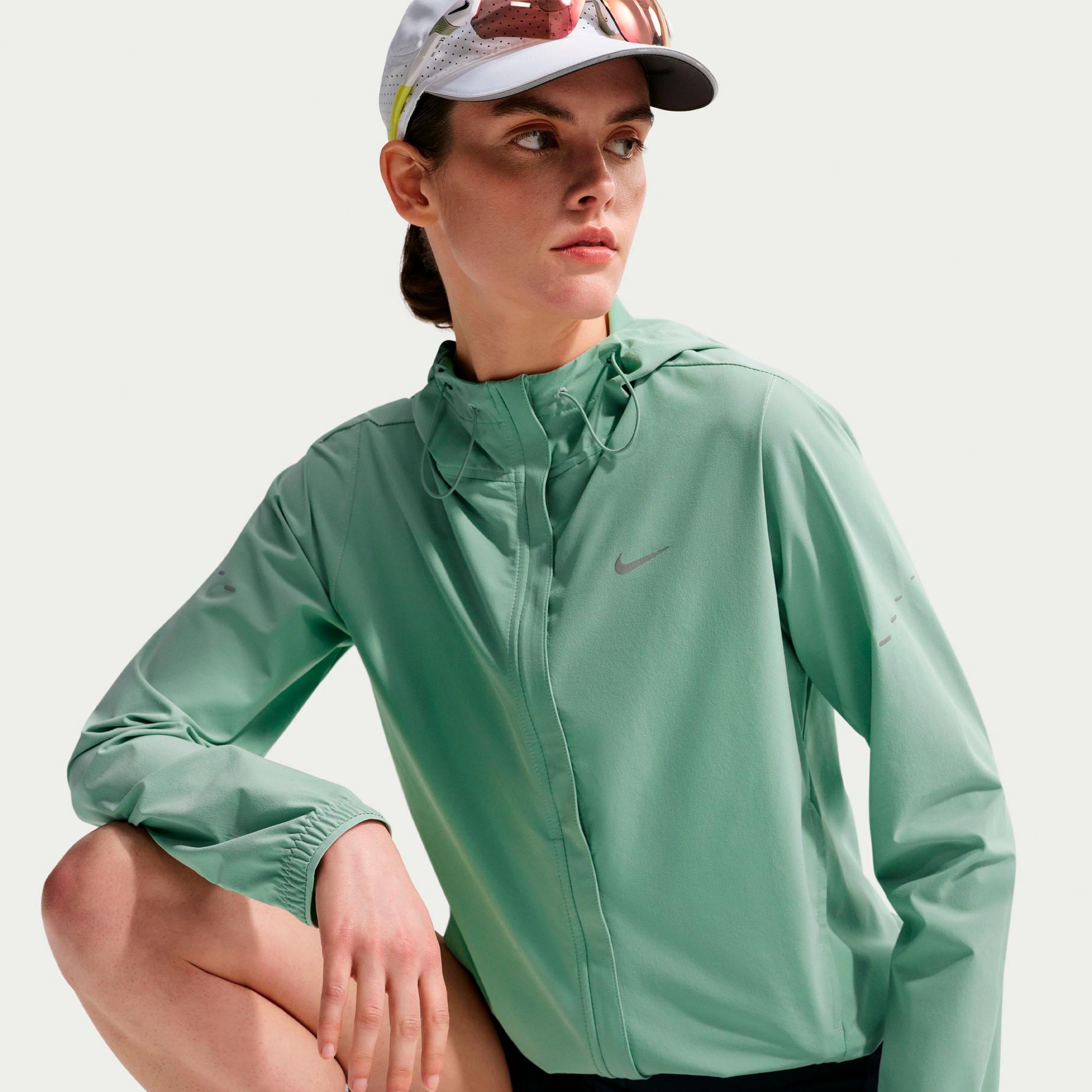 Nike Swift Běžecká bunda Dámy - světle zelená, stříbrná