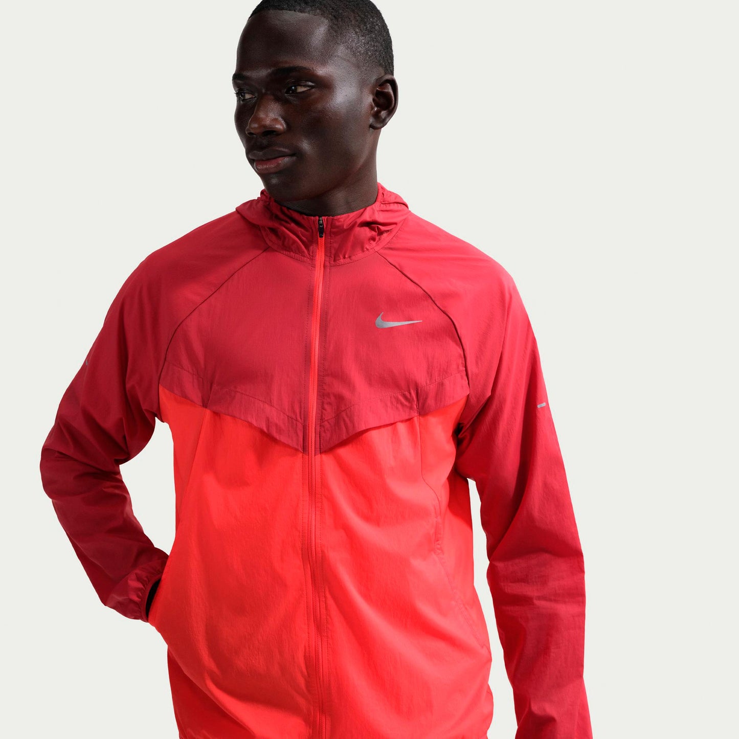 Nike Stride Běžecká bunda Muži - červená, světle červená
