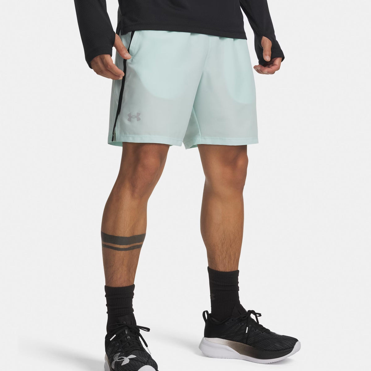 Under Armour Launch 7in  Bežecké šortky Muži - mätová, černá