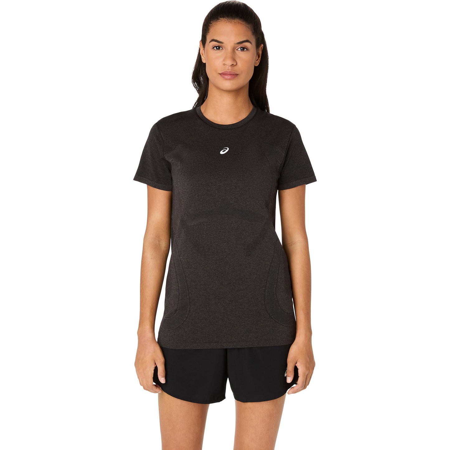 ASICS Road Seamless  Bežecké tričko Dámy - černá, tmavě šedá
