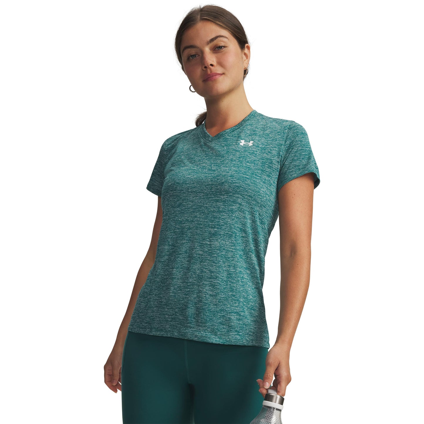 Under Armour Tech Twist Tričko Dámy-zelená, bílá