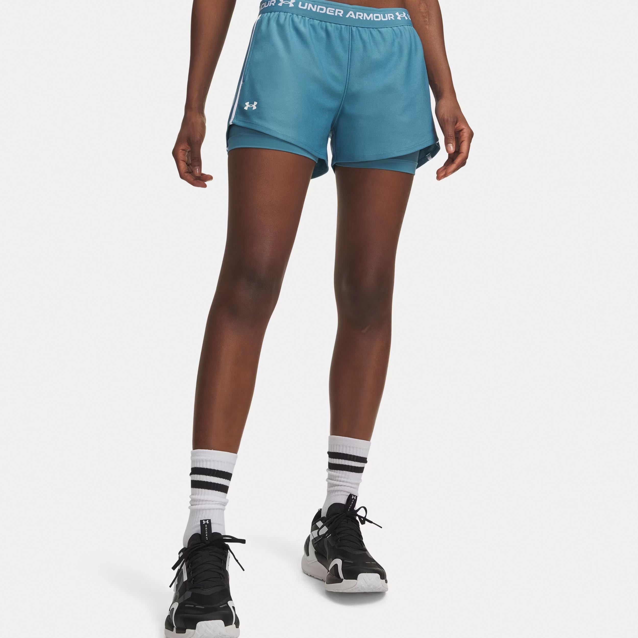 Under Armour Tech Play Up 2in1  Šortky Dámy-modrá