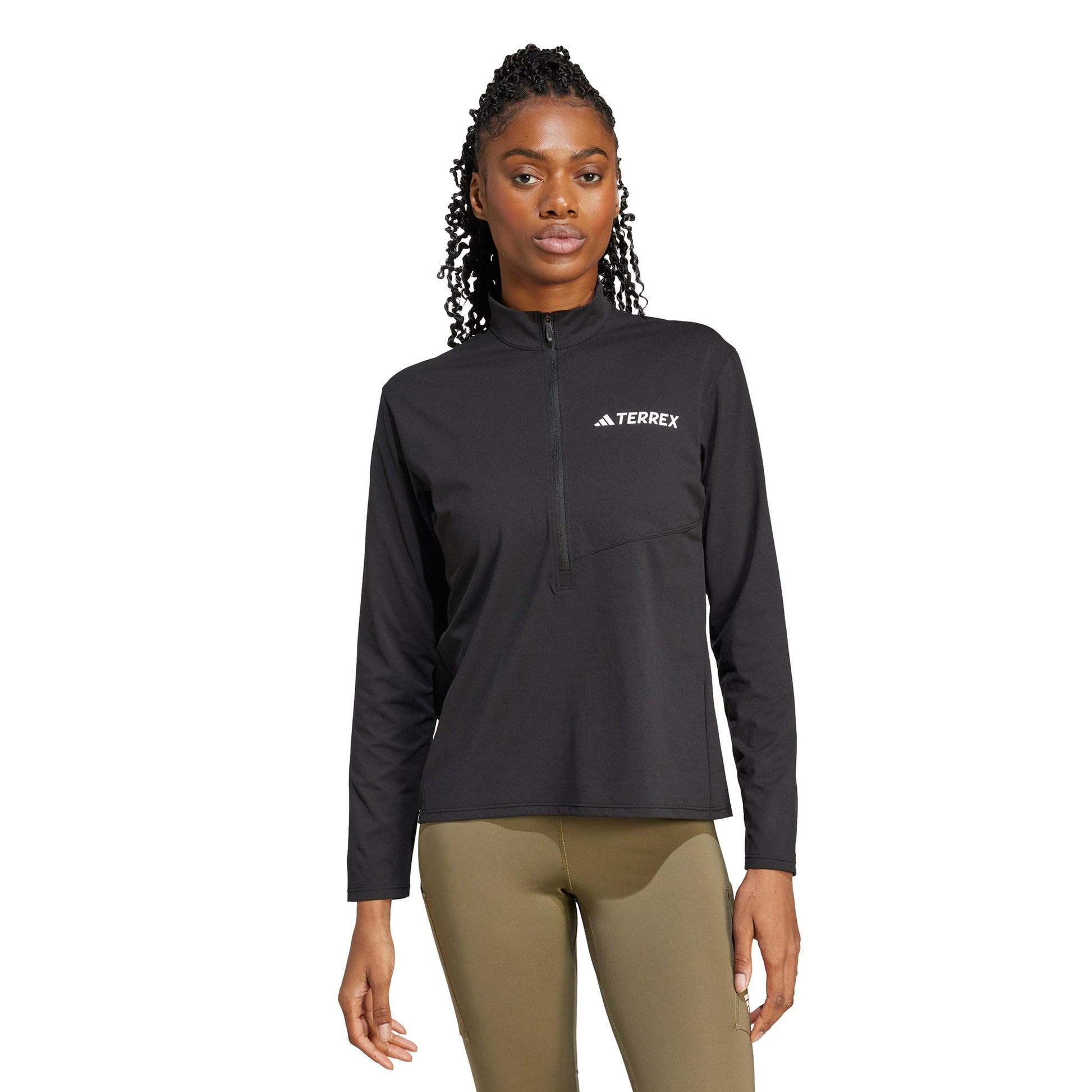 adidas Terrex MT Half-Zip  Bežecké tričko Dámy-černá