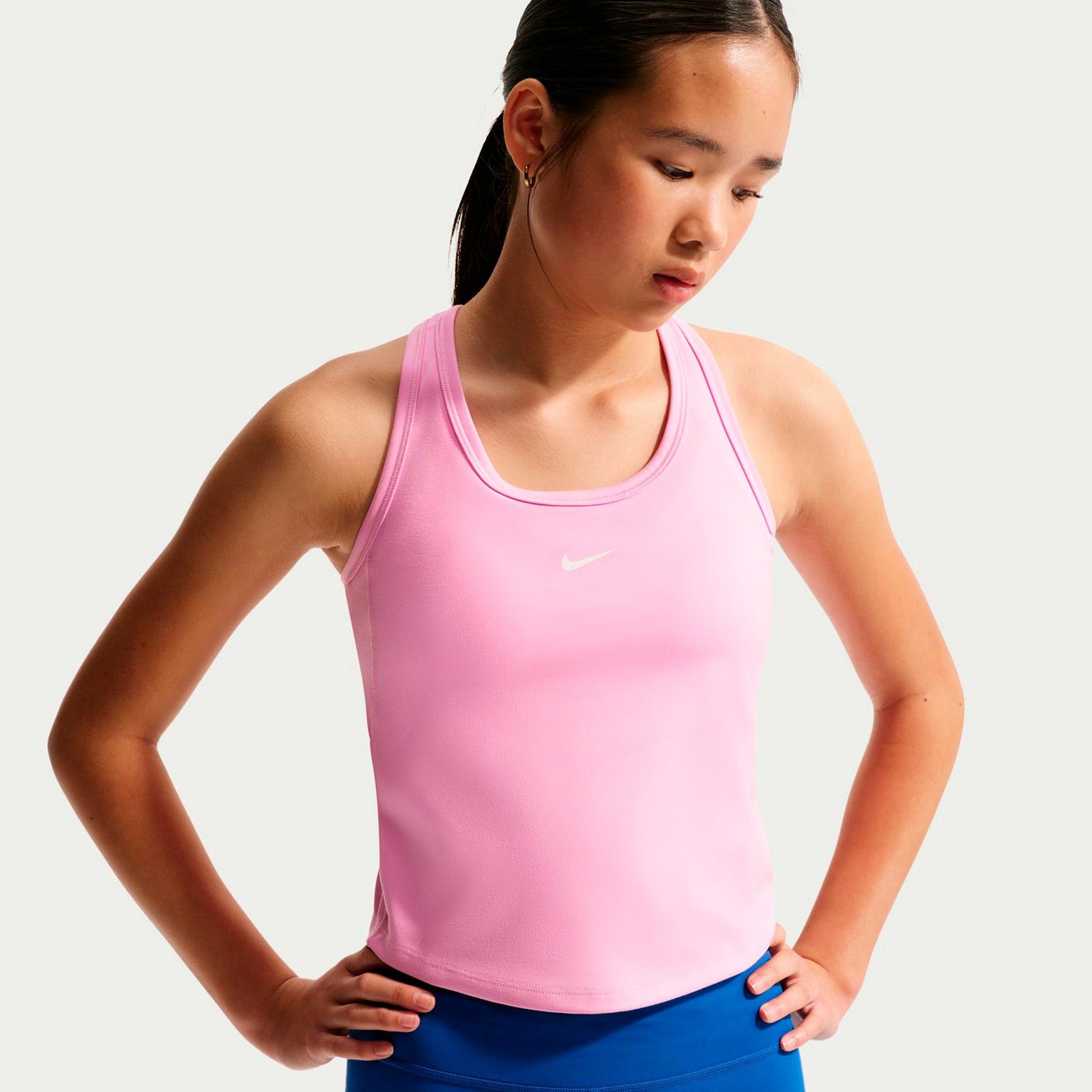 Nike Dri-FIT One Sportovní tílko Děti - růžová, bílá
