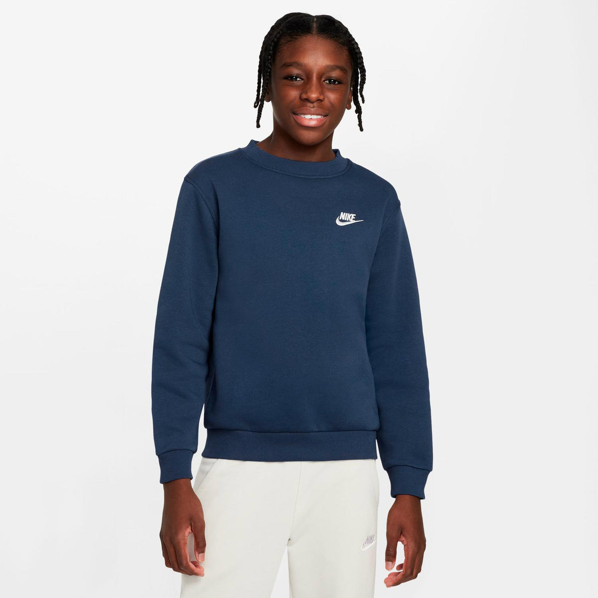 Nike Club Fleece Mikina Děti - tmavě modrá