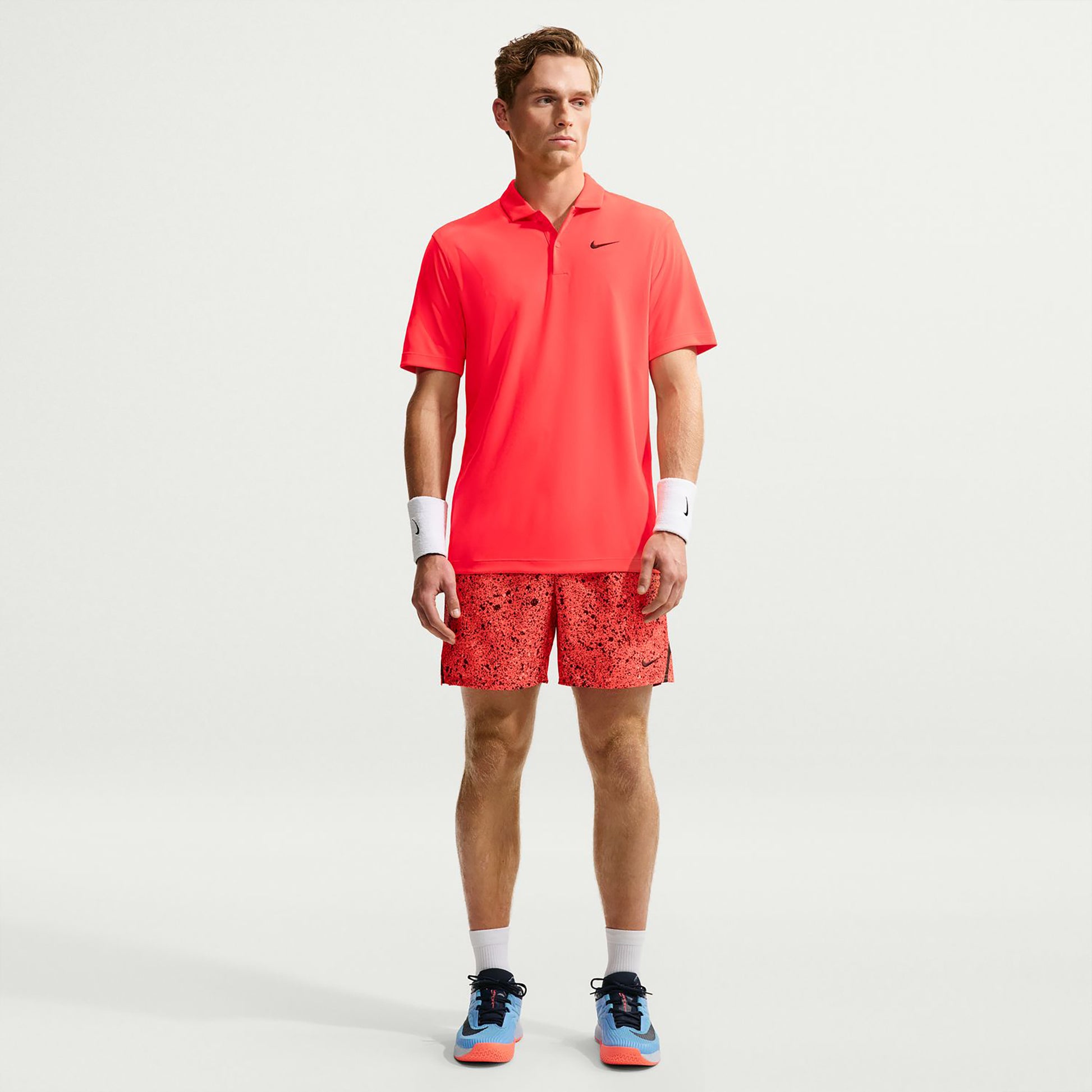 Nike Dri-Fit Victory Court Solid Pólo Muži - červená, černá