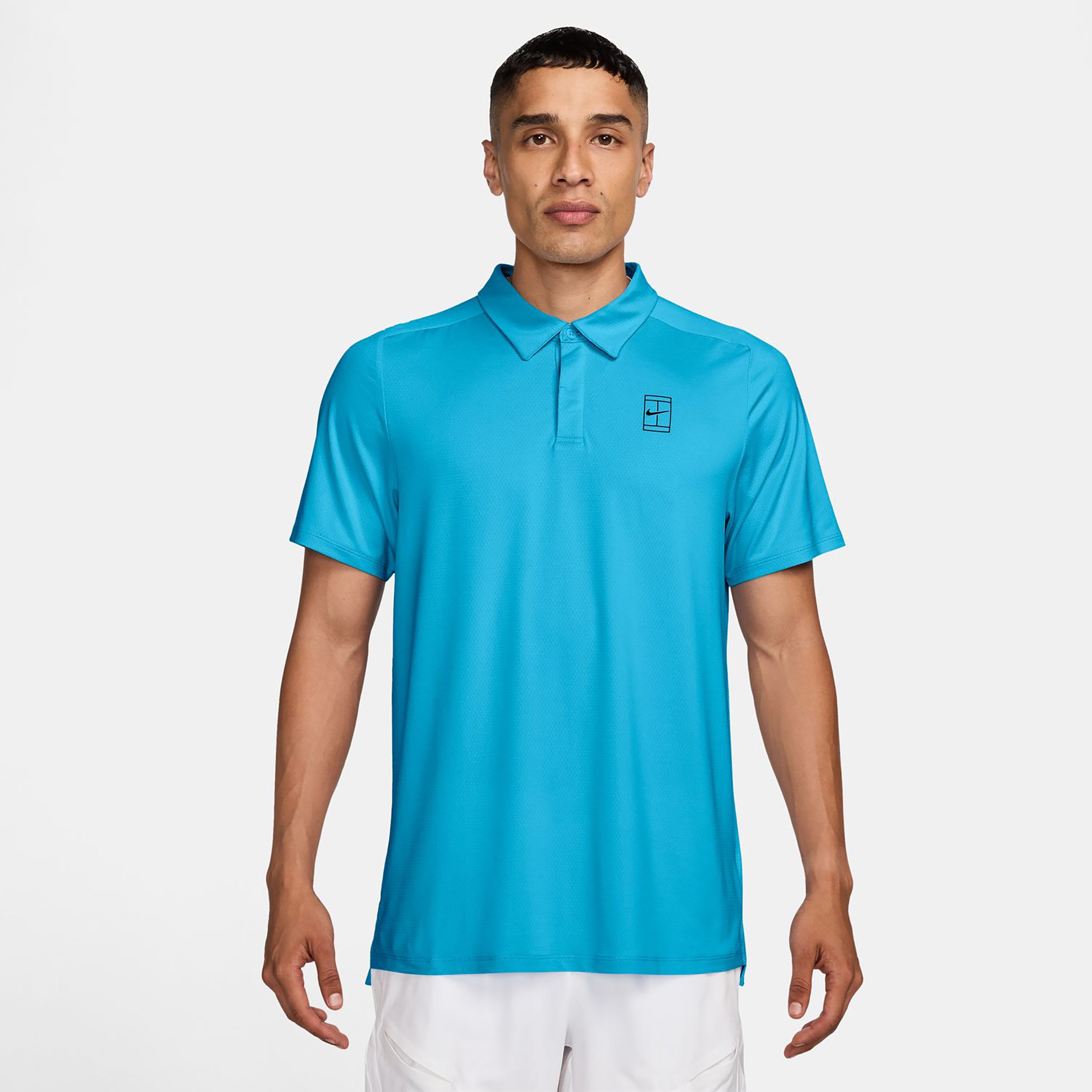 Nike Court Dri-FIT Advantage Pólo Muži - světle modrá, černá