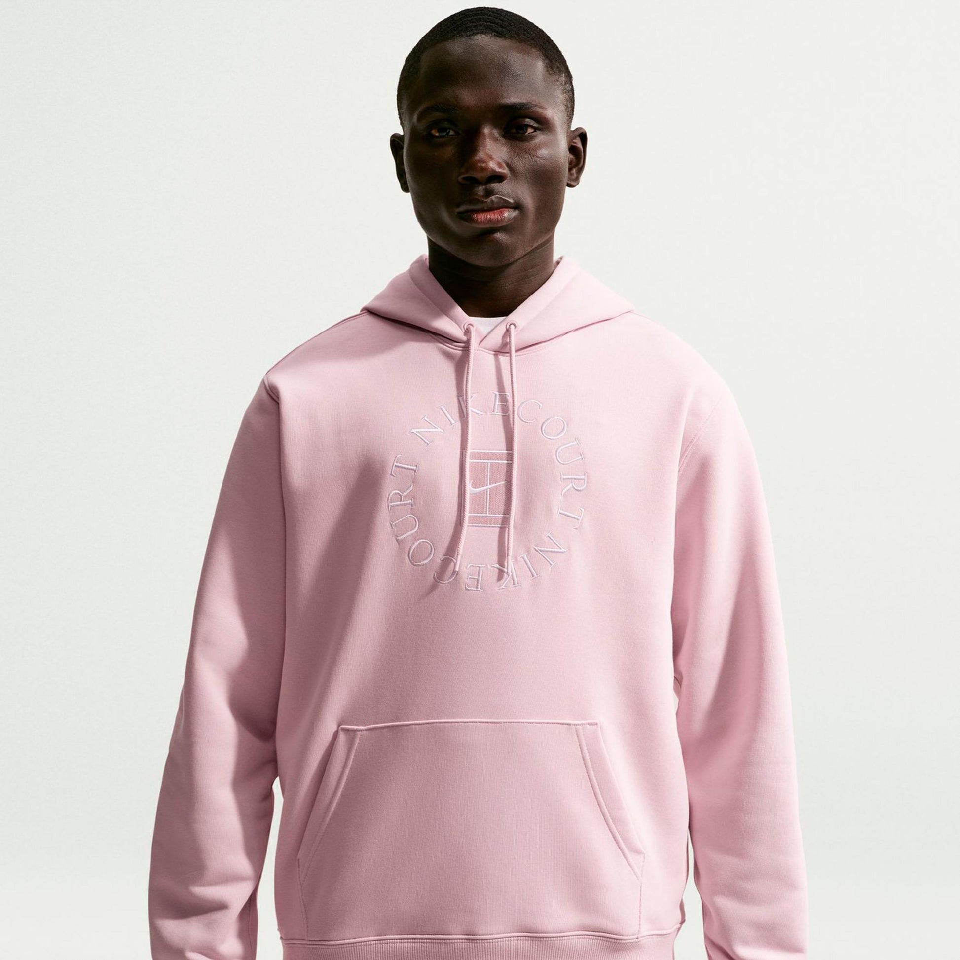 Nike Court Dri-Fit Heritage Hoody Muži - stará ružová, béžová