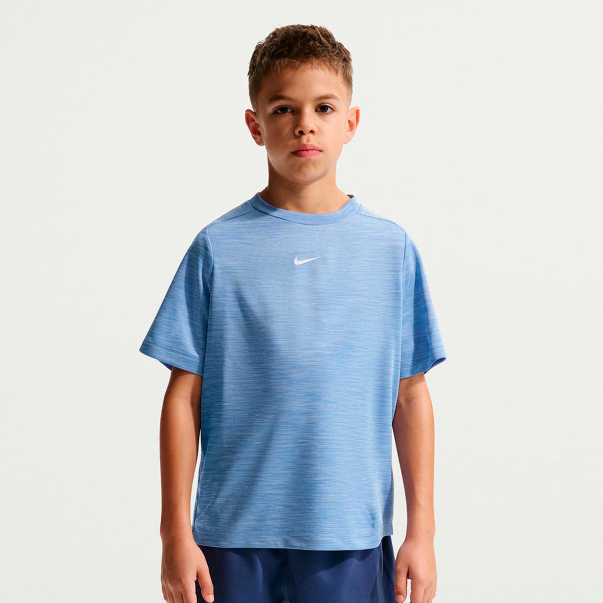 Nike Dri-FIT Multi Heather Tričko Děti - modrá, světle modrá