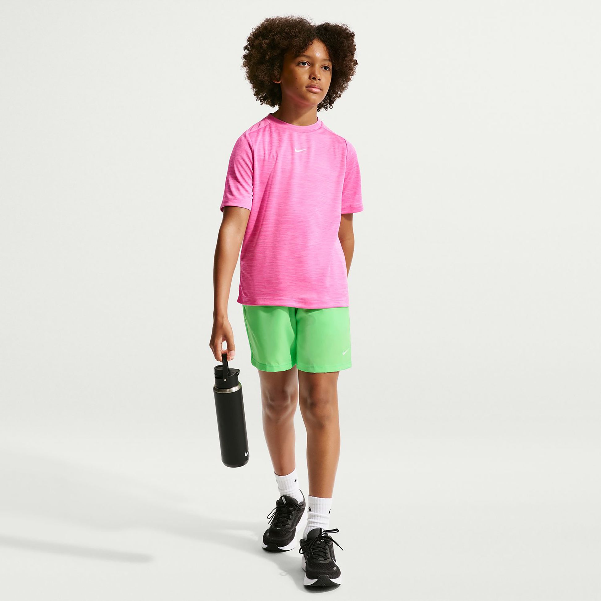 Nike Dri-FIT Multi Heather Tričko Děti - růžová, růžová