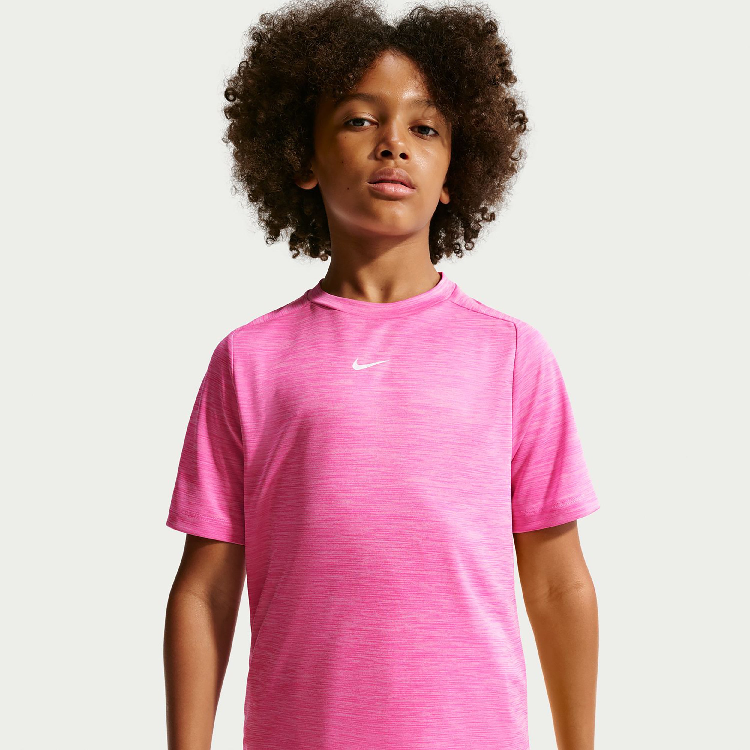 Nike Dri-FIT Multi Heather Tričko Děti - růžová, růžová