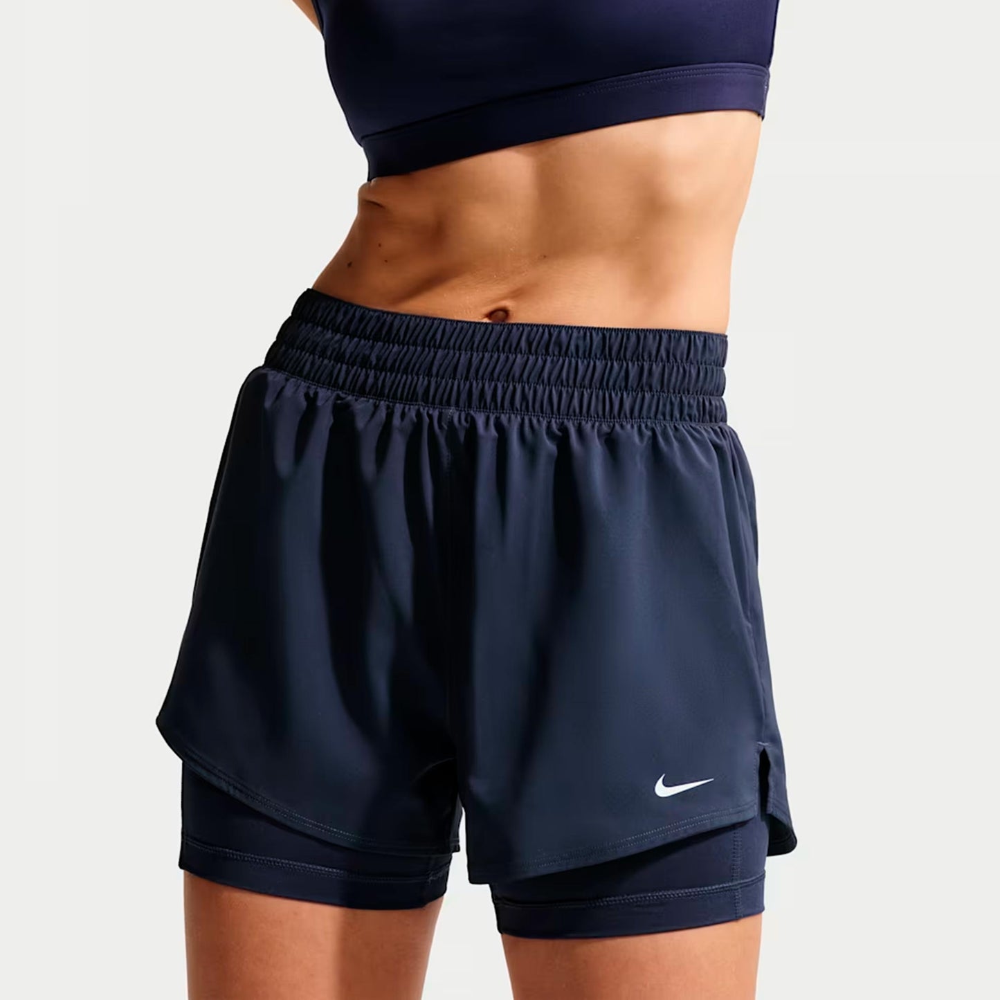 Nike Dri-Fit One High Rise 2in1 3in Šortky Dámy - tmavě modrá