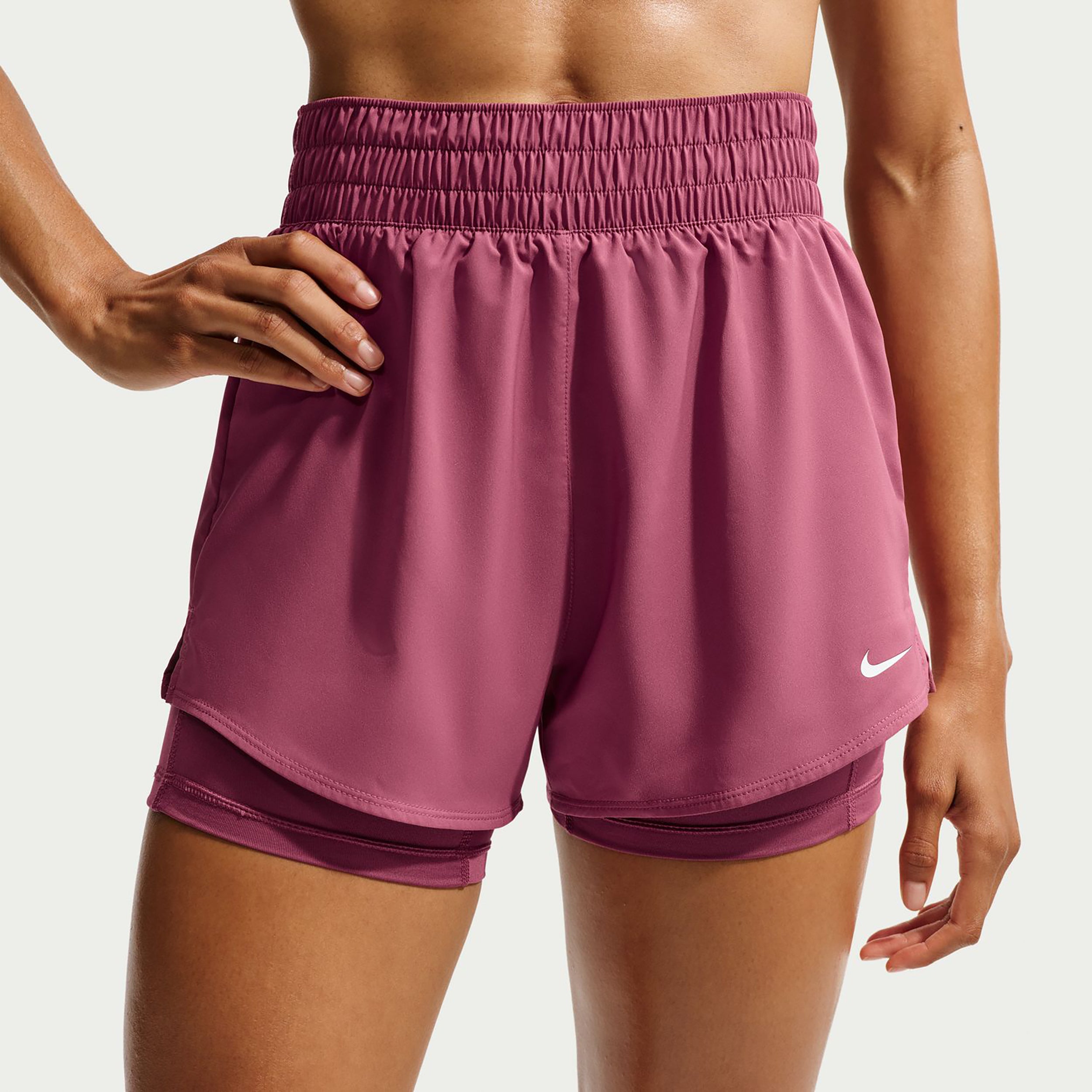 Nike Dri-Fit One High Rise 2in1 3in Šortky Dámy - vijolična