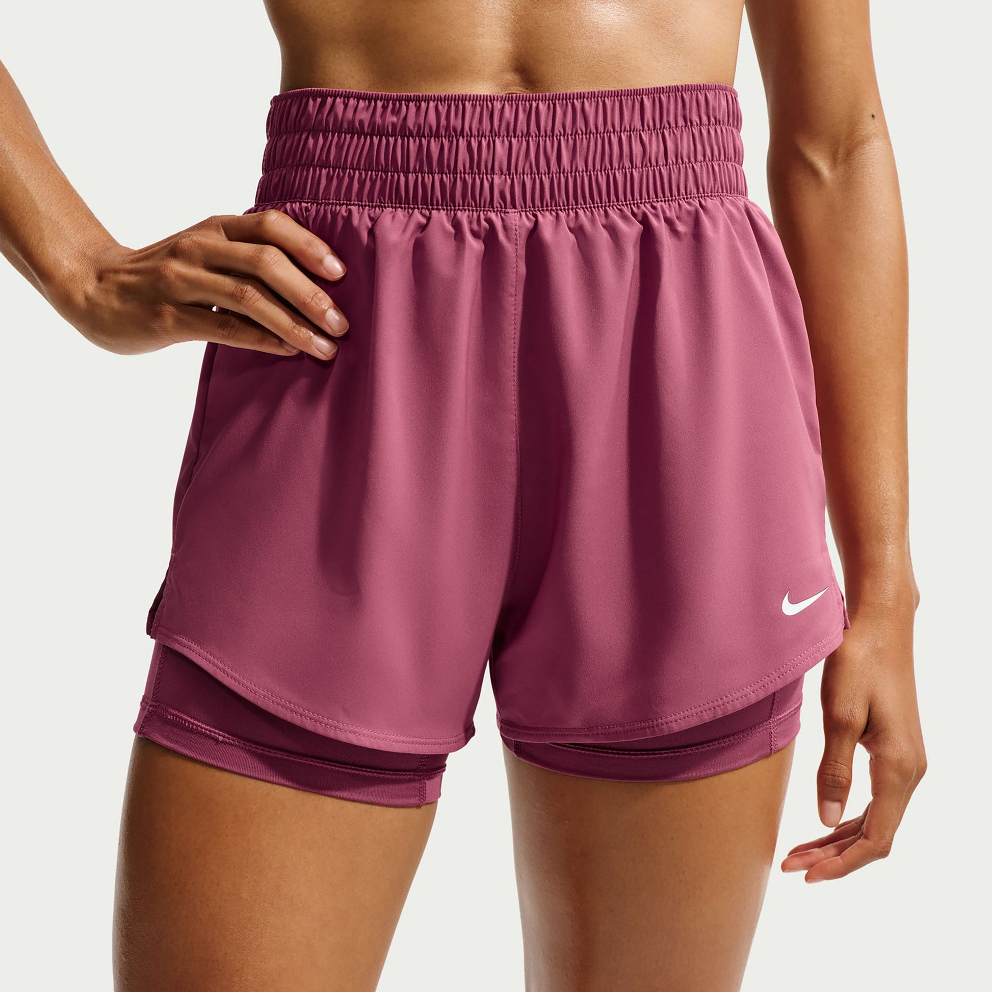Nike Dri-Fit One High Rise 2in1 3in Šortky Dámy - vijolična