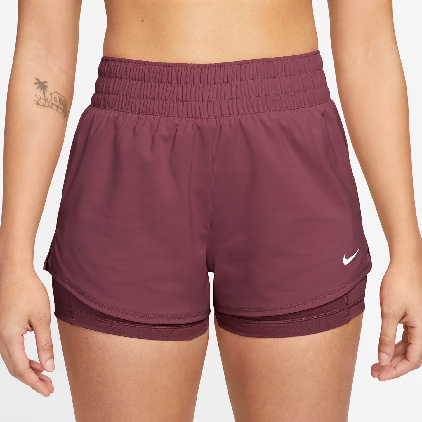 Nike Dri-Fit One Mid Rise 2in1 3in Šortky Dámy - vijolična
