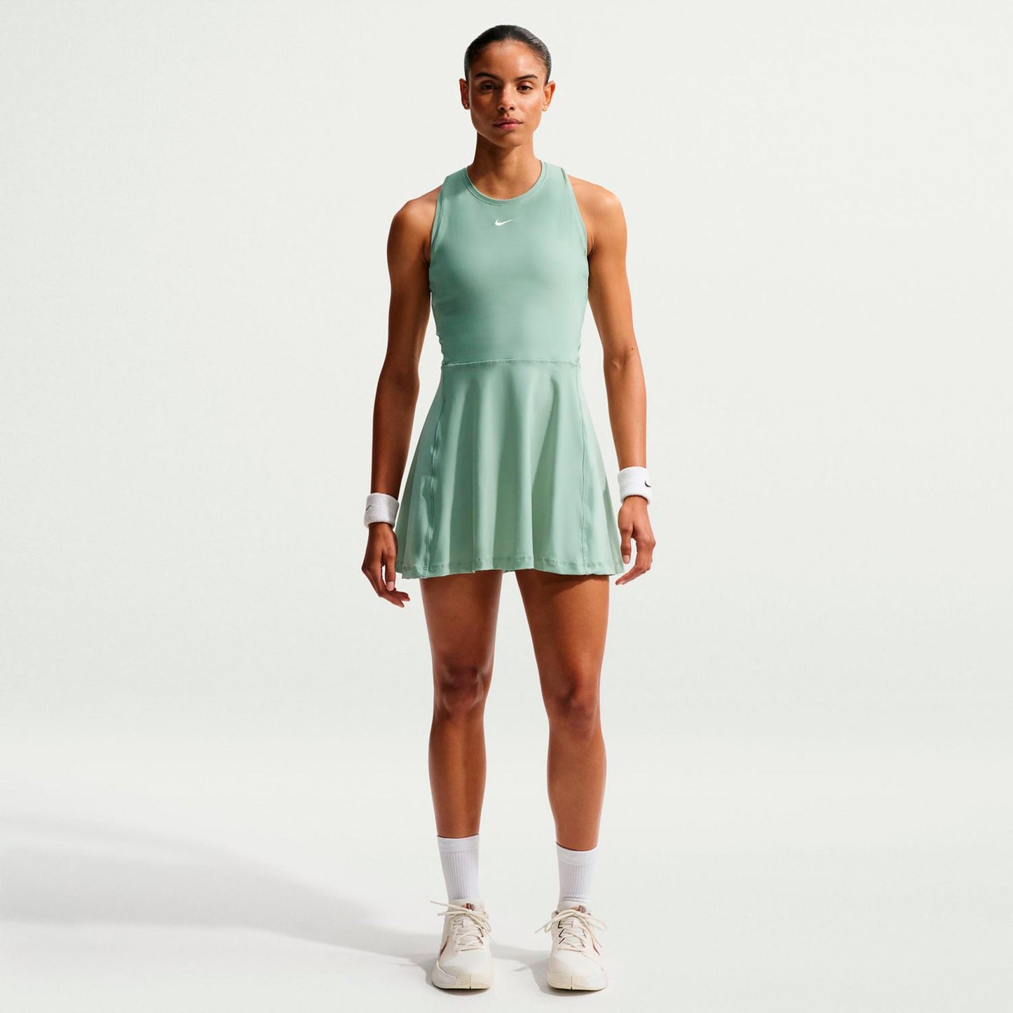 Nike Dri-FIT Victory Šaty Dámy - sivozelená, bílá