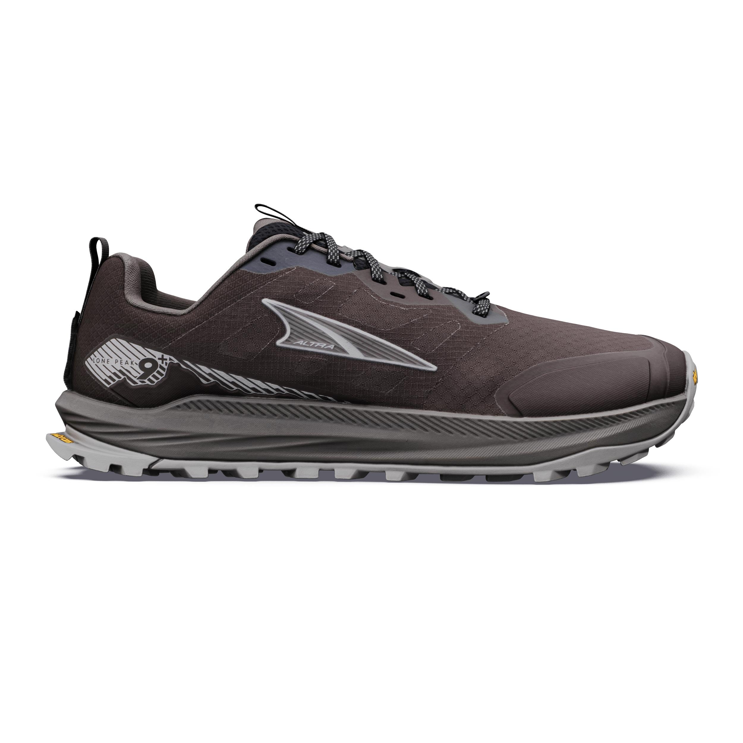 Altra Lone Peak 9+ Obuv pro měkčí povrch,žádný asfalt Muži - černá, šedá