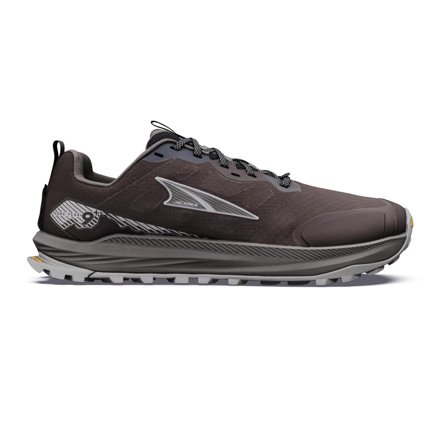 Altra Lone Peak 9+ Obuv pro měkčí povrch,žádný asfalt Muži - černá, šedá