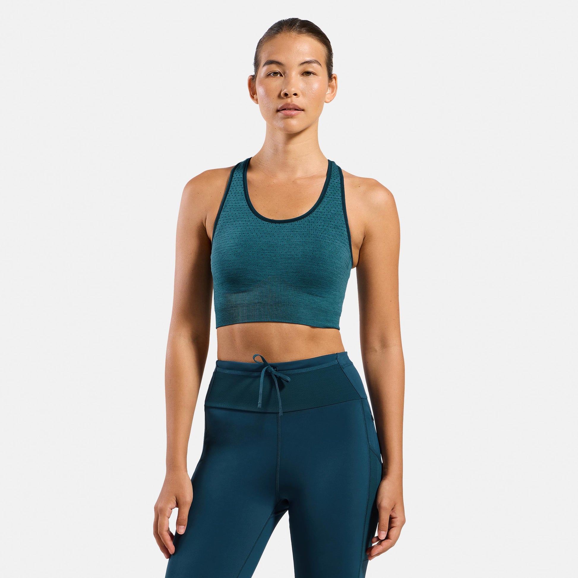 Odlo Seamless Medium Padded Sport  Sportovní podprsenka Dámy - petrolejová