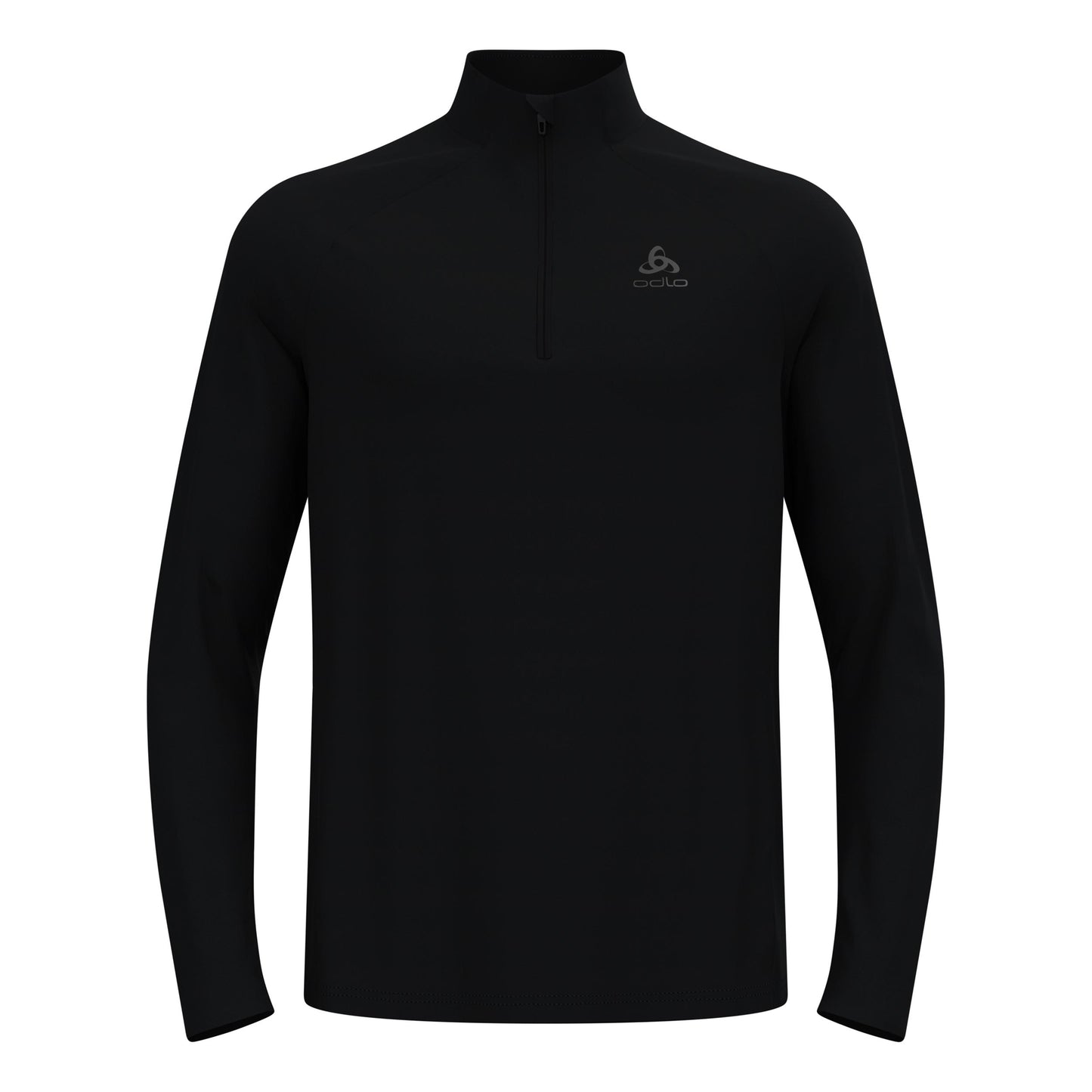 Odlo Essential 1/2 Zip Bežecké tričko Muži-černá, černá