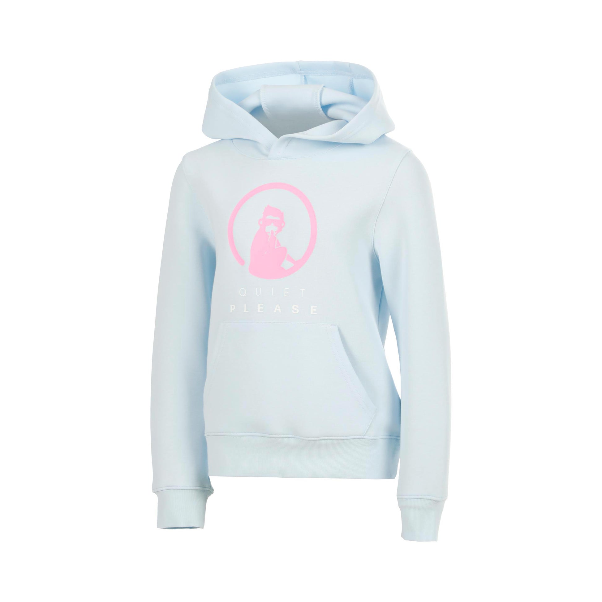 Quiet Please Memories Baseline Logo Hoody Dívky - světle modrá