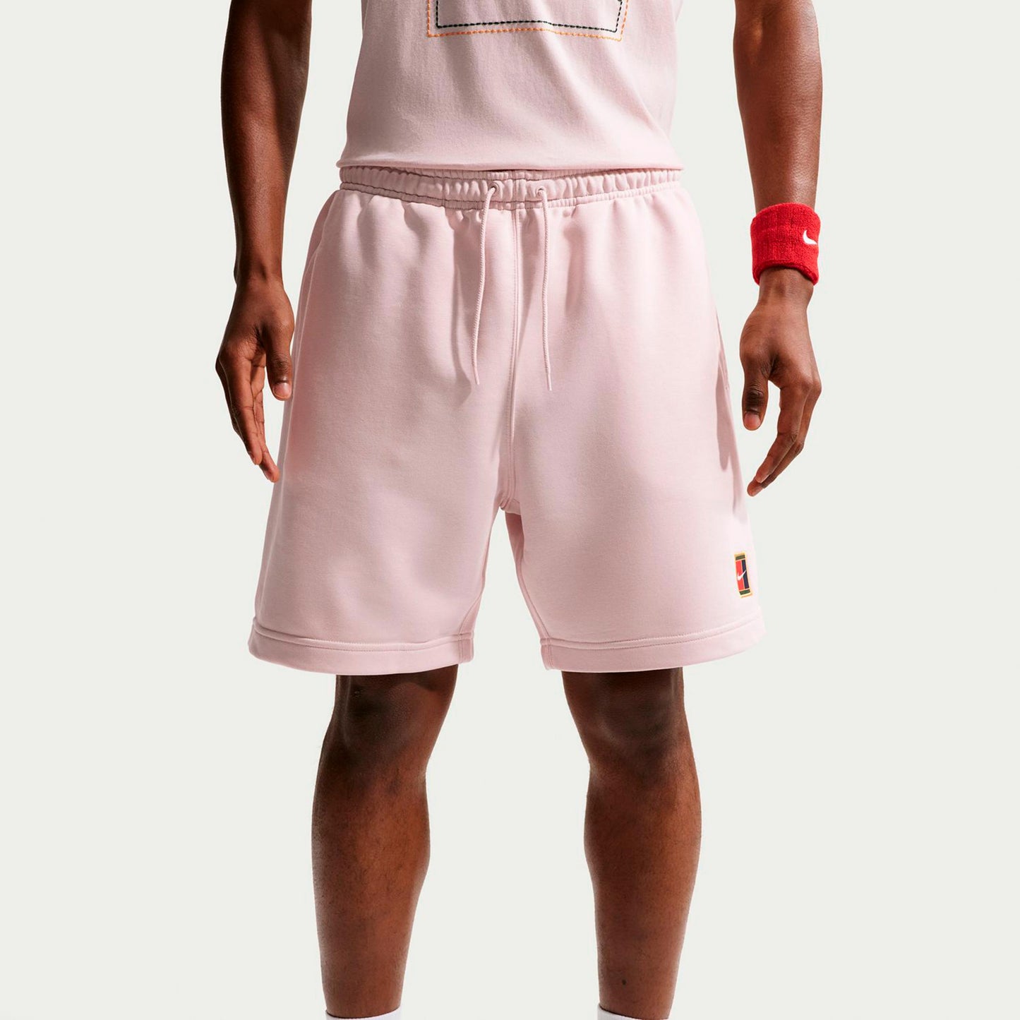 Nike Court Dri-Fit Heritage Fleece Šortky Muži - stará ružová