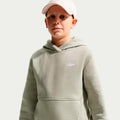 Club Fleece Hoody Děti - sivozelená