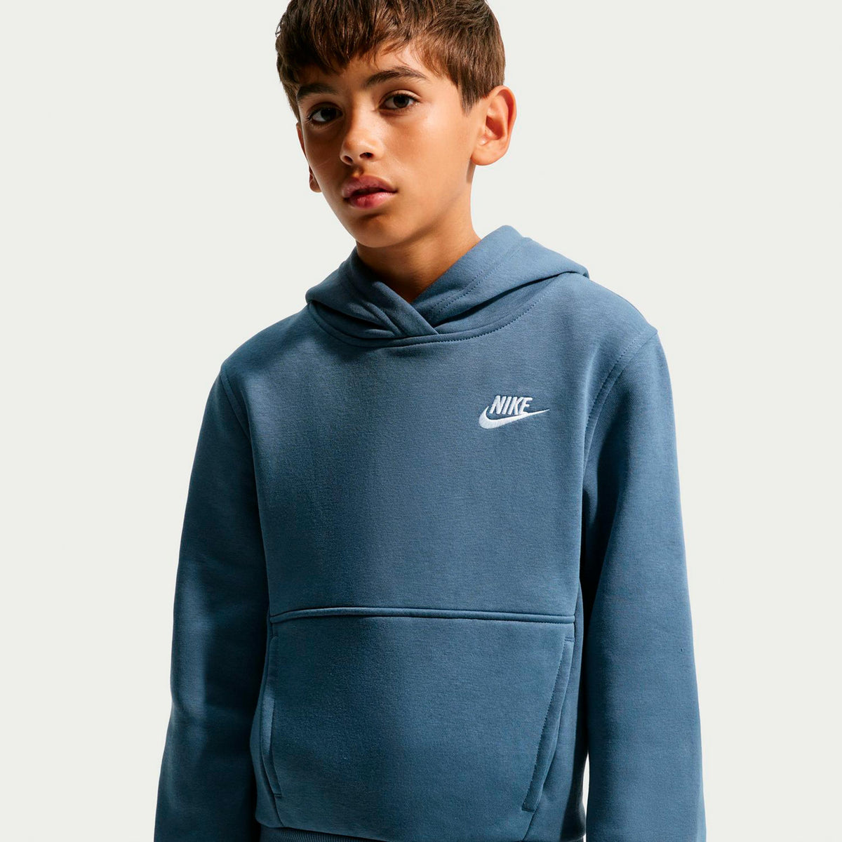 Nike Club Fleece Hoody Děti - modro-šedá