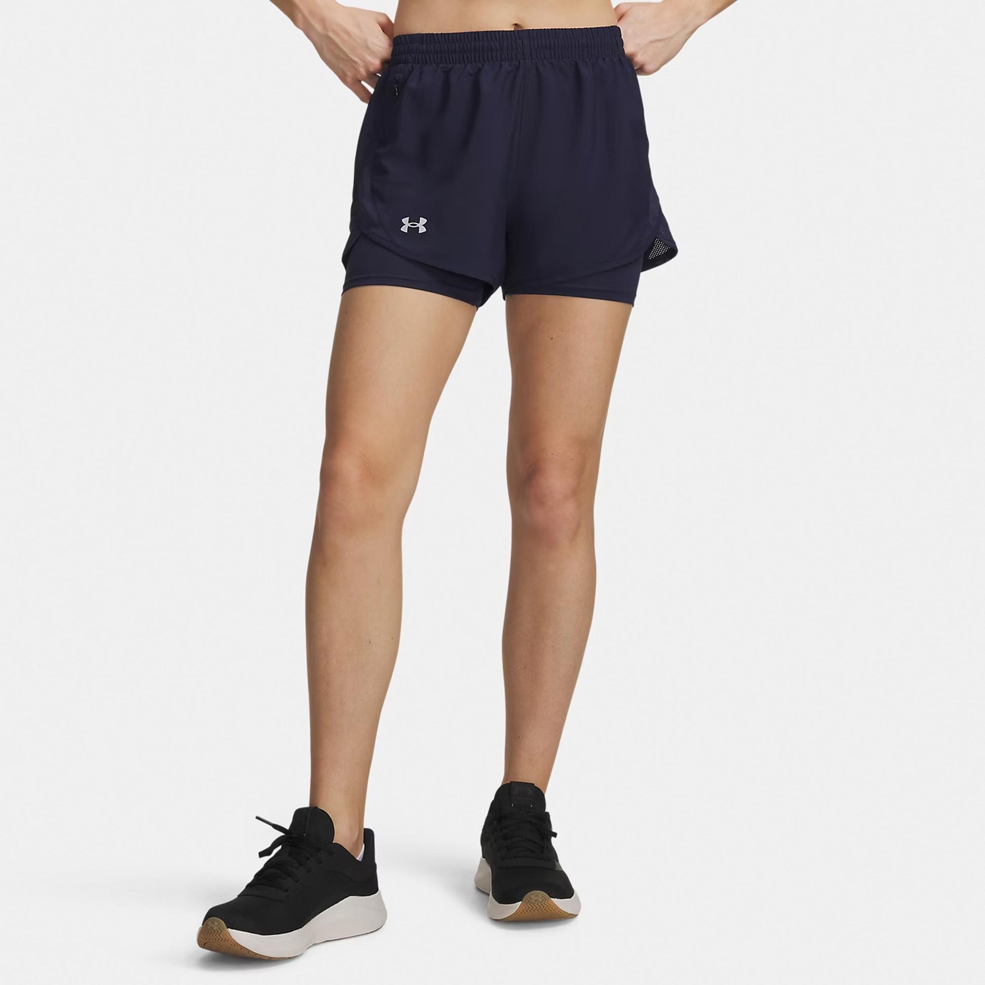 Under Armour Fly By 2in1  Bežecké šortky Dámy - tmavě modrá