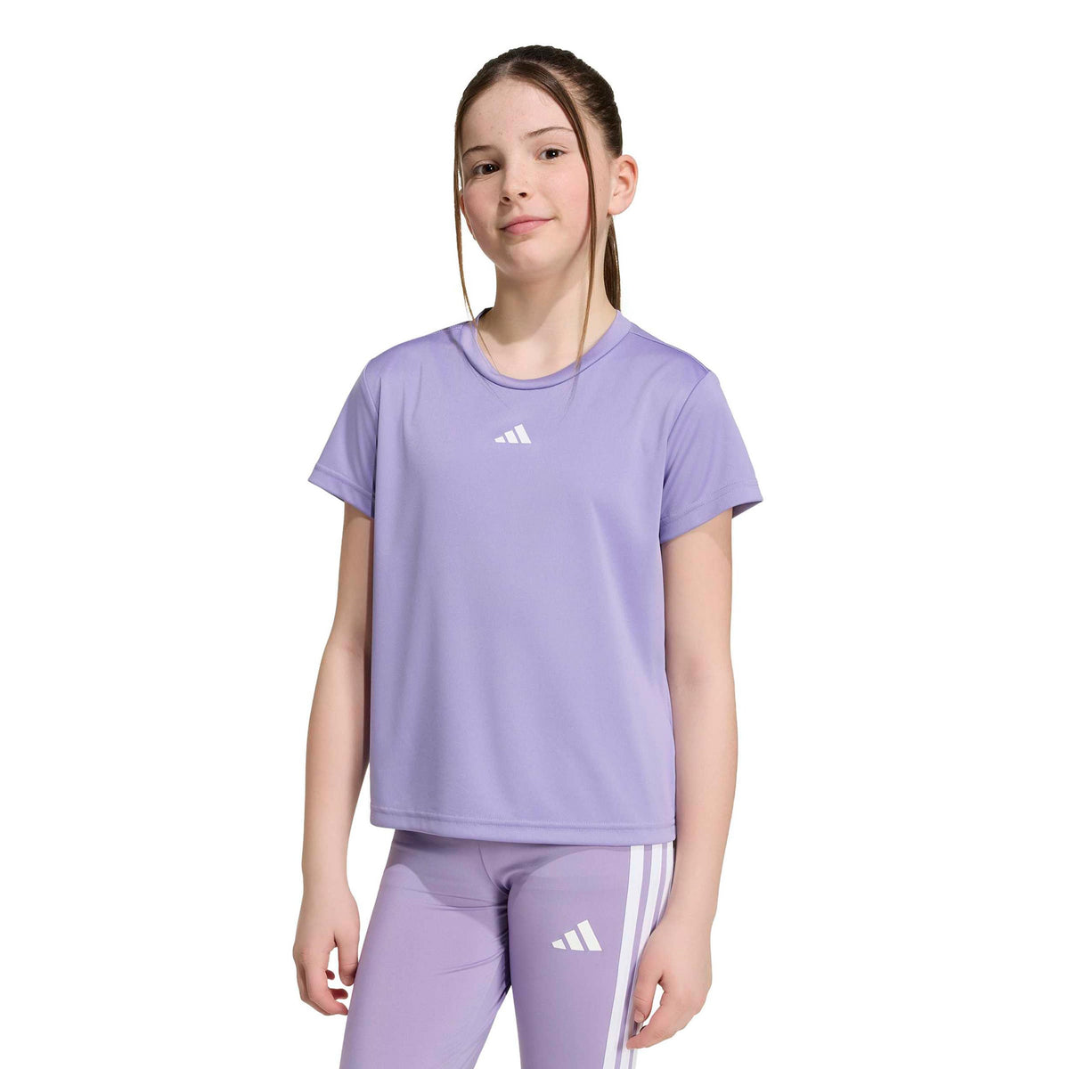 adidas Essentials Training Tričko Děti - šeříková, bílá