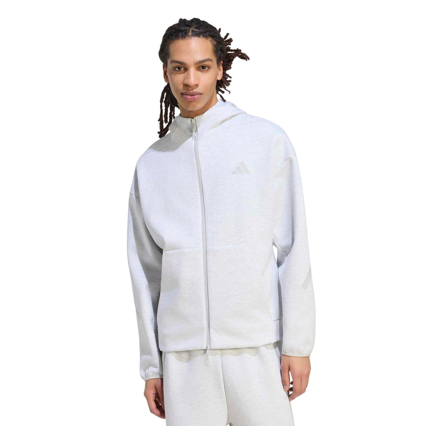 adidas Z.N.E. Mikina s kapucí Muži - světle šedá
