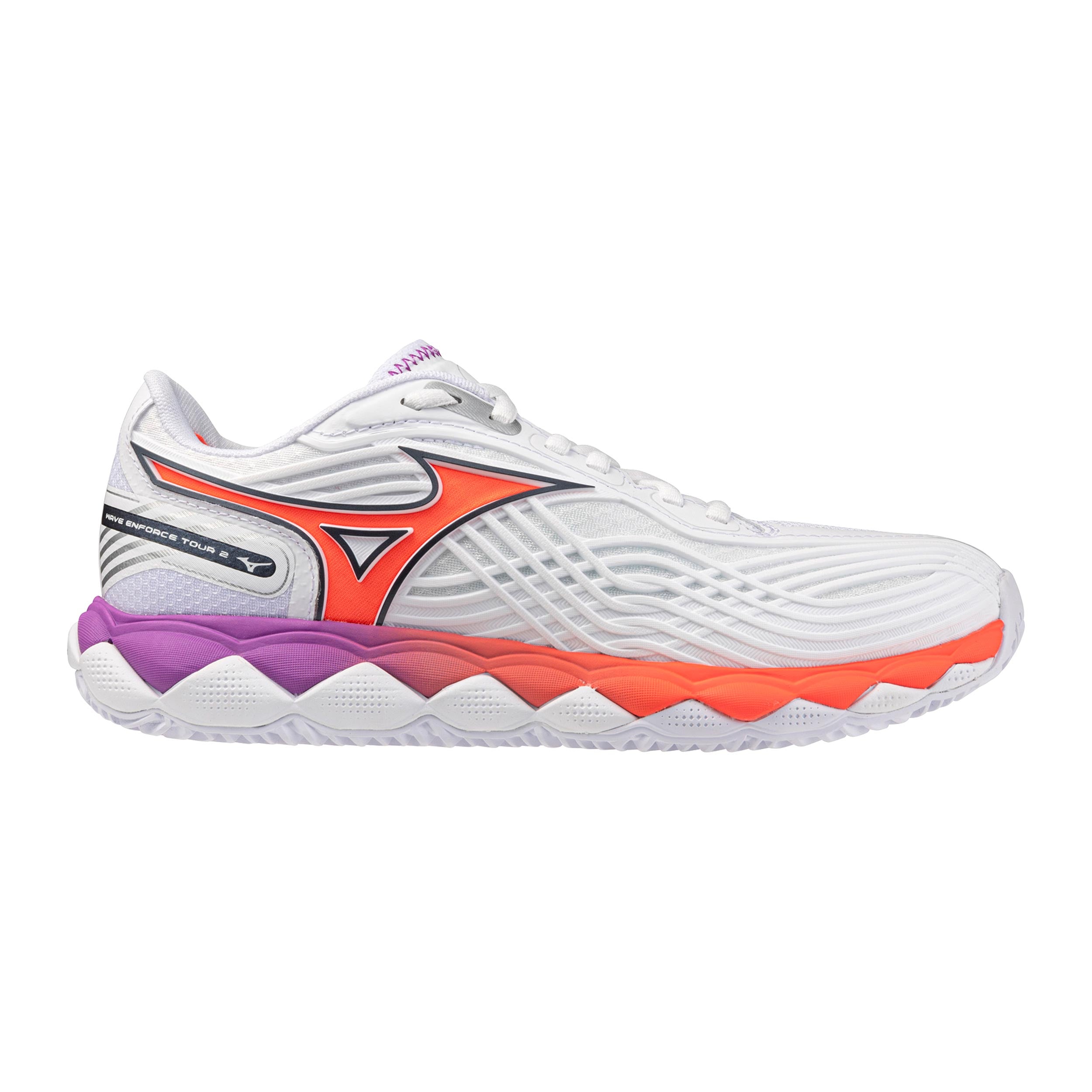 Mizuno Wave Enforce Tour 2 Obuv na antuku Dámy - bílá, oranžová