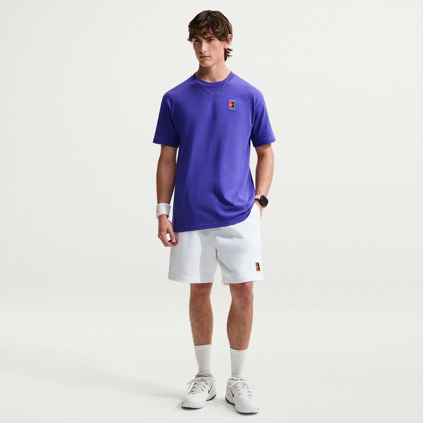 Nike Court Heritage  M90 Oc Tričko Muži - nočná modrá