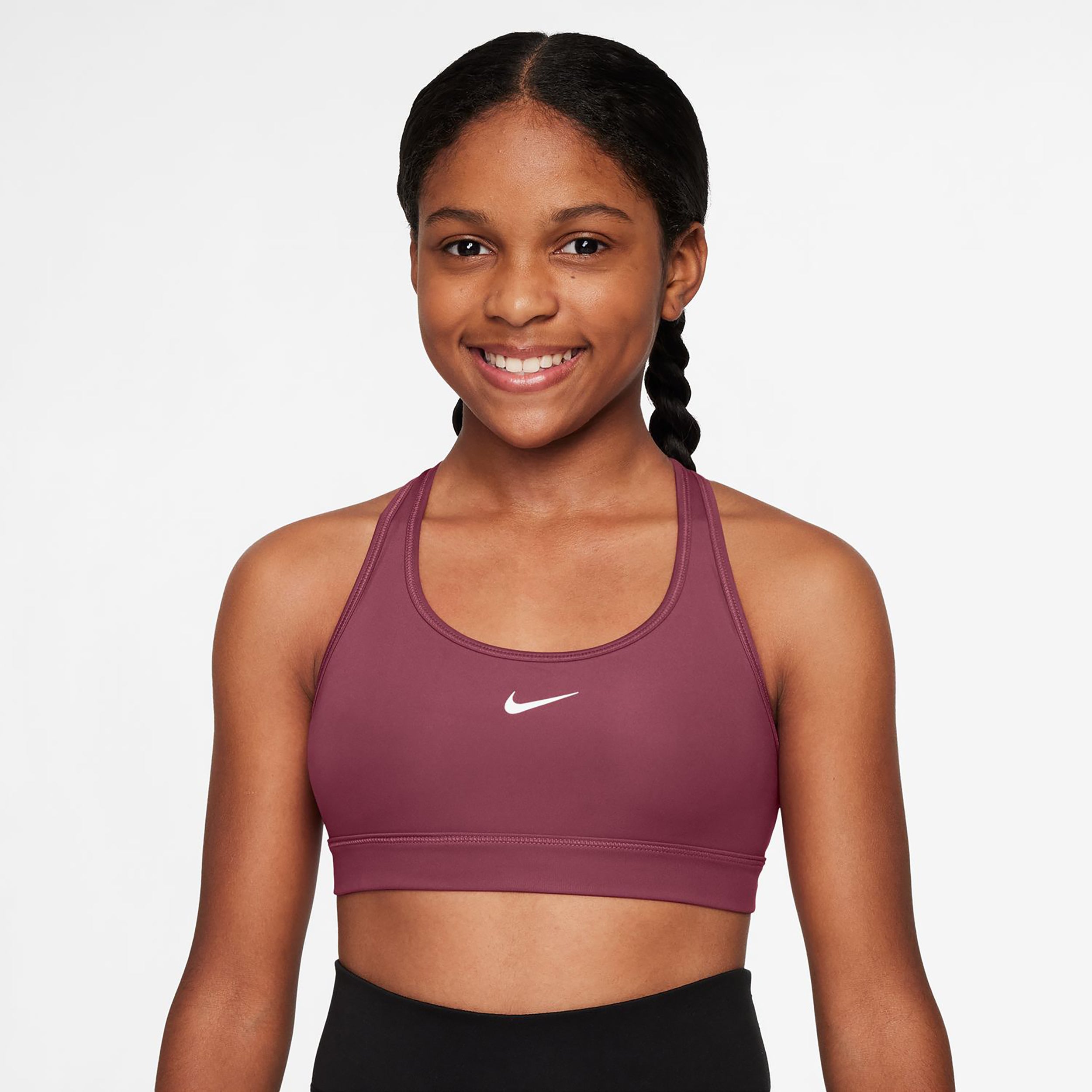 Nike Dri-Fit Swoosh Sportovní podprsenka Děti - vijolična