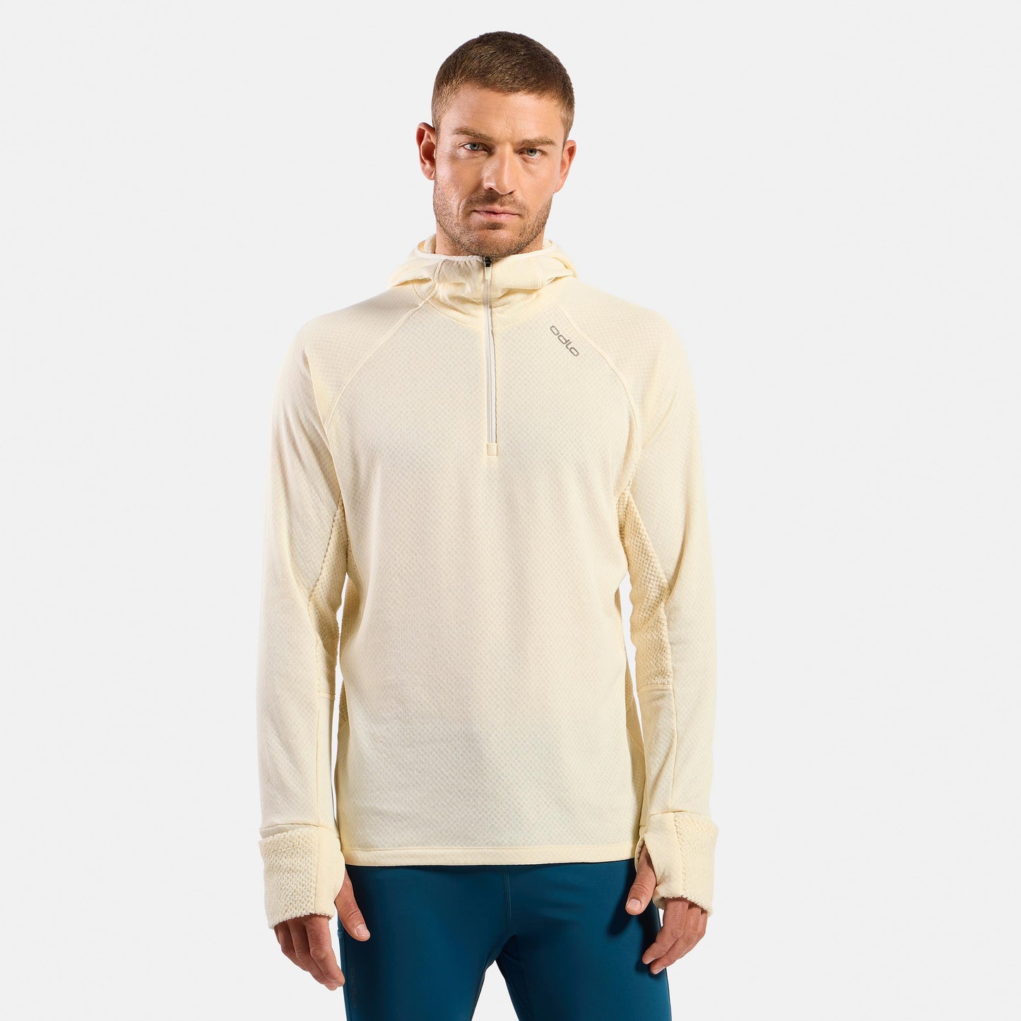 Odlo X-Alp Midlayer  Bežecké tričko Muži - krémová
