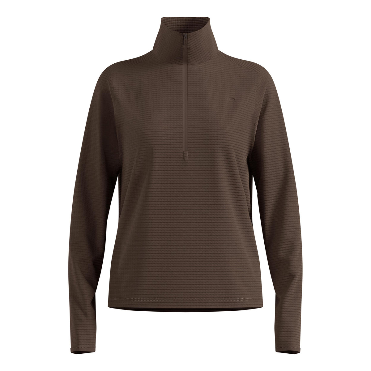 Odlo Essential Thermal Midlayer 1/2 Zip Bežecké tričko Dámy - hnědá