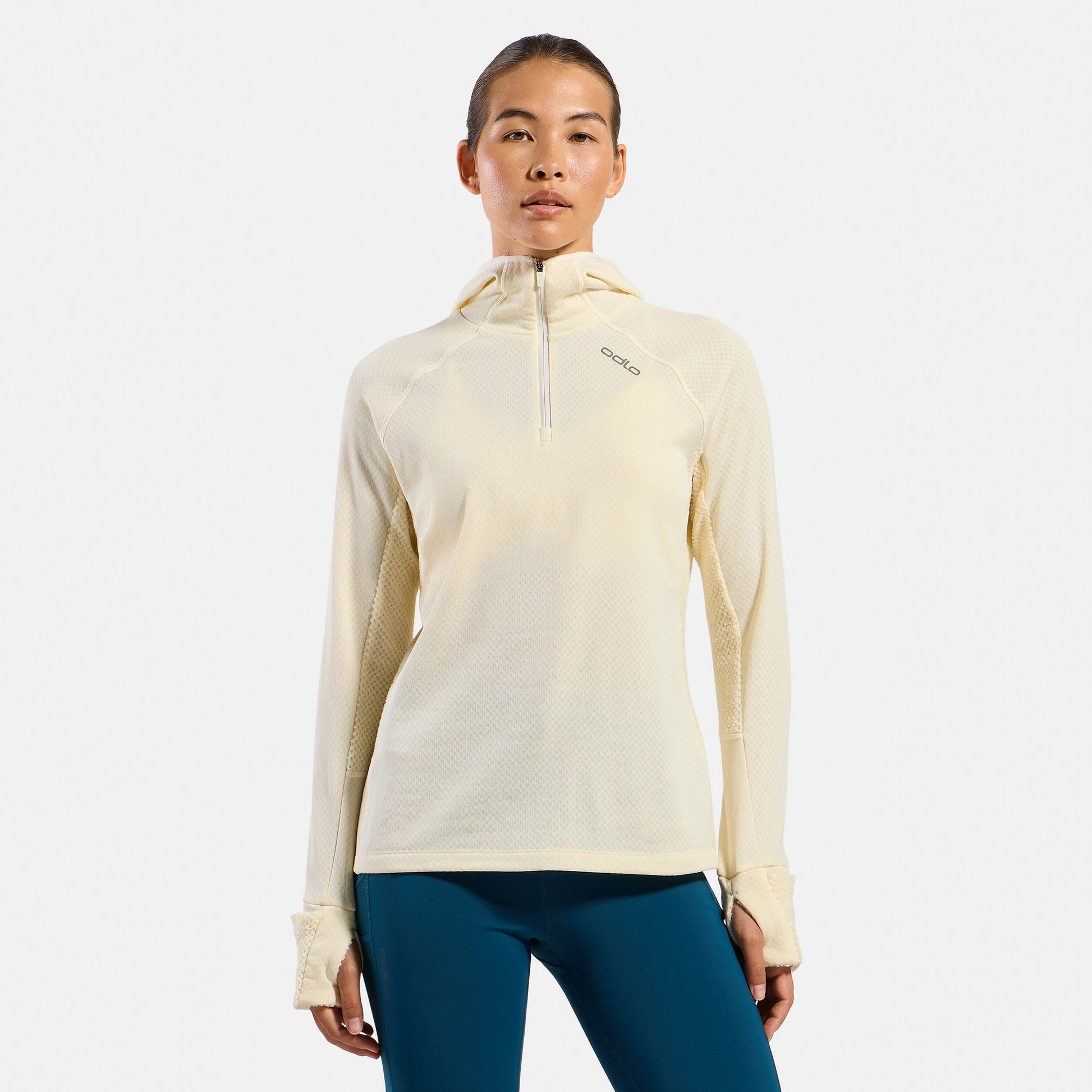 Odlo X-Alp Midlayer  Bežecké tričko Dámy - krémová
